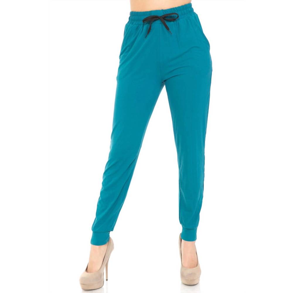 NEW USA FASHION buttery smooth joggers in teal